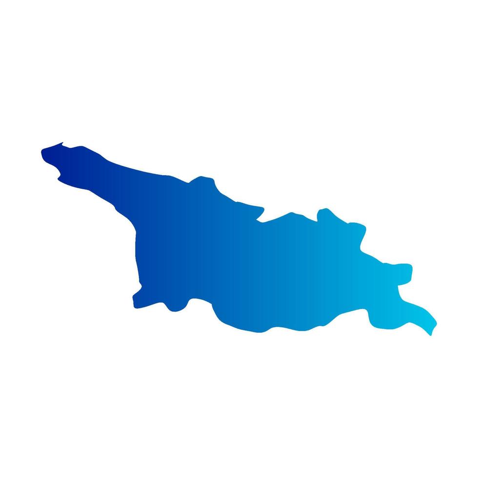Georgië kaart geïllustreerd vector