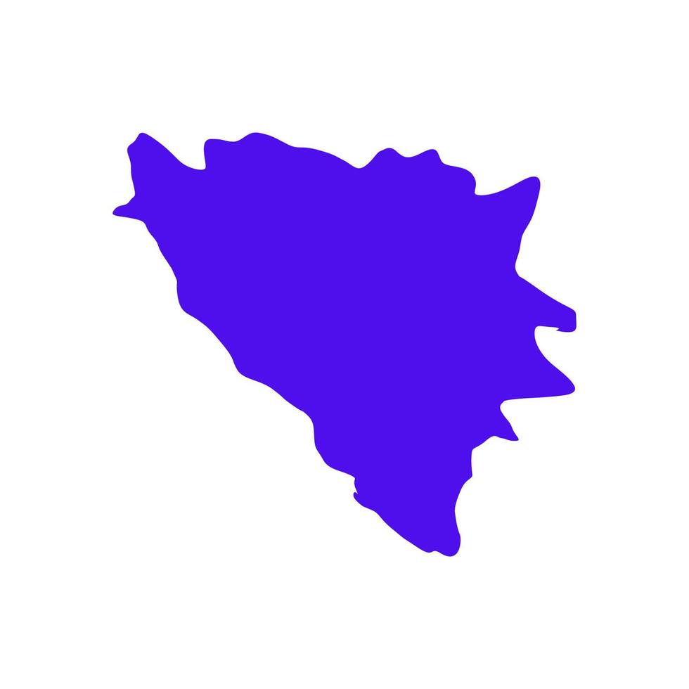 geïllustreerde kaart van bosnië vector