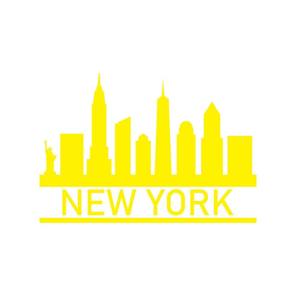 skyline van new york geïllustreerd vector