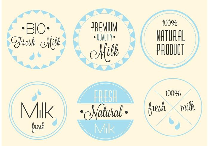 Gratis Vector Premium Melk Etiketten
