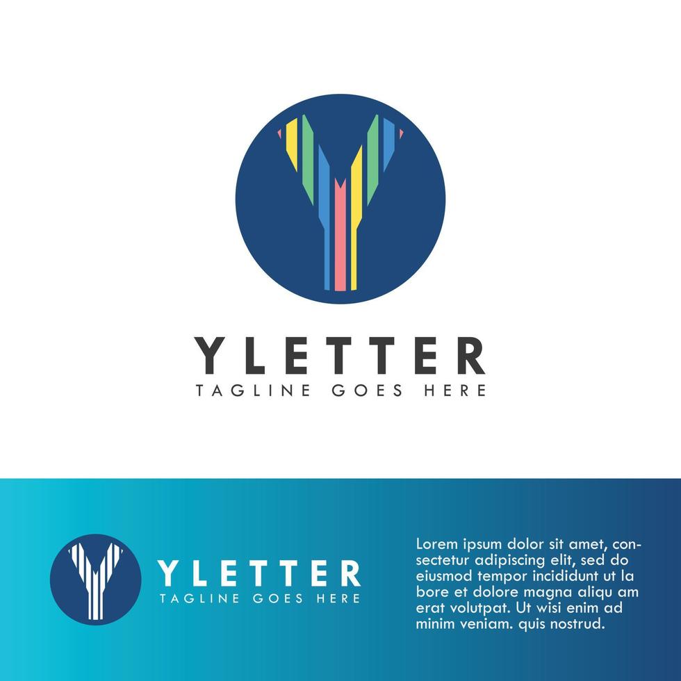 alfabet y letter logo en pictogram ontwerp vector