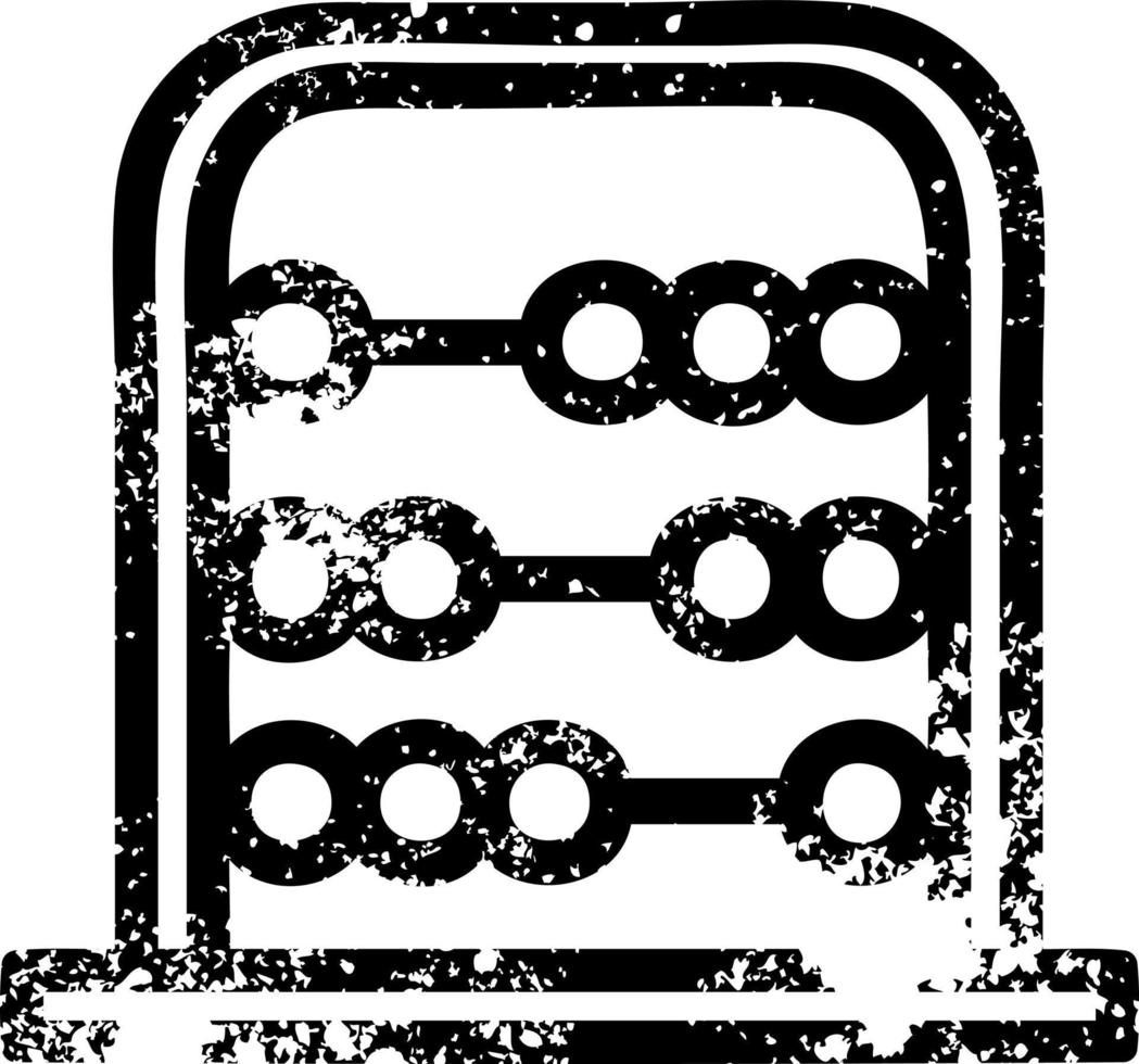 traditionele abacus noodlijdende icoon vector