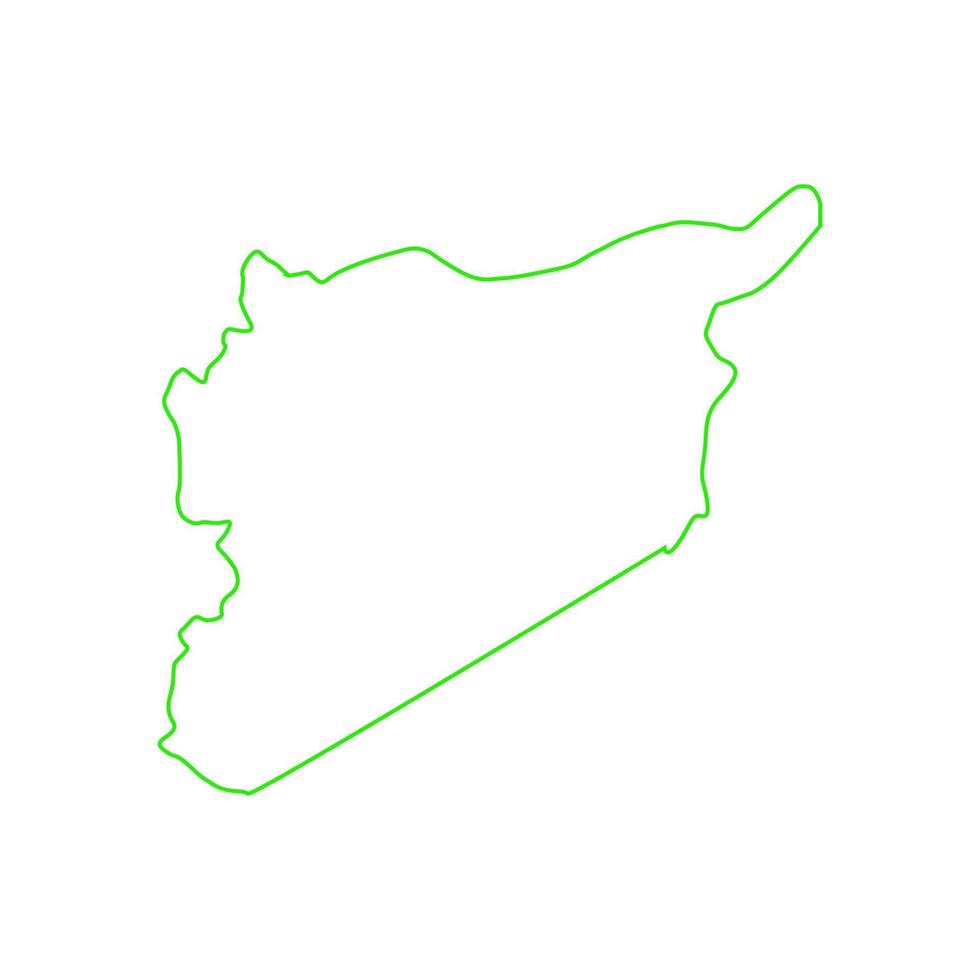 syrië kaart geïllustreerd vector