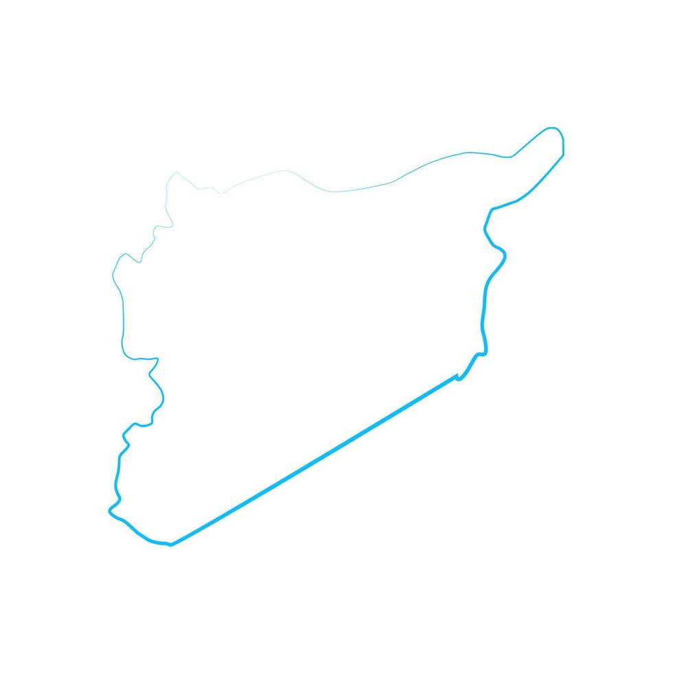 syrië kaart geïllustreerd vector