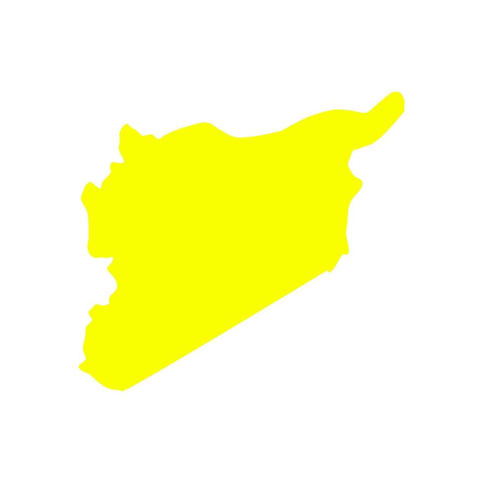 syrië kaart geïllustreerd vector