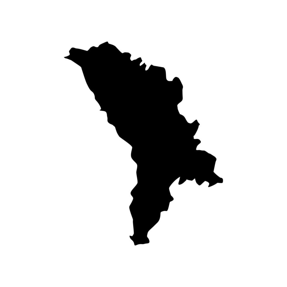 Moldavië kaart geïllustreerd vector