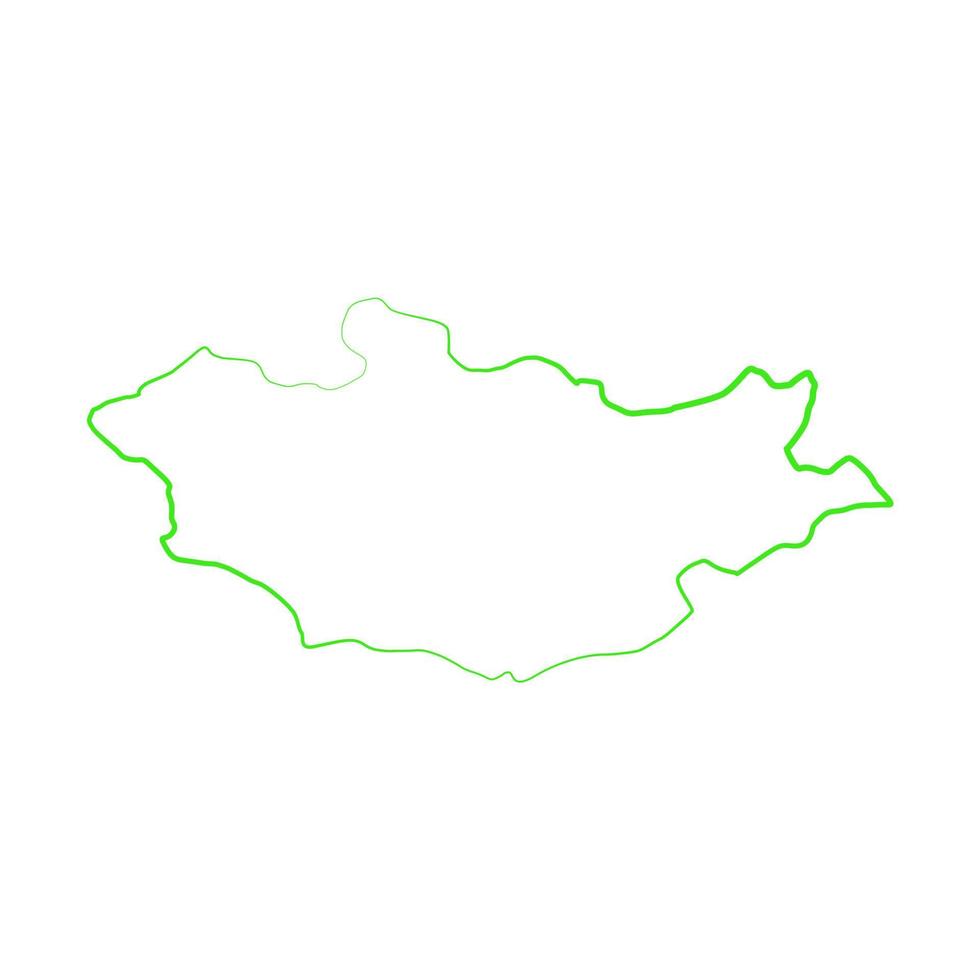 Mongolië kaart geïllustreerd vector