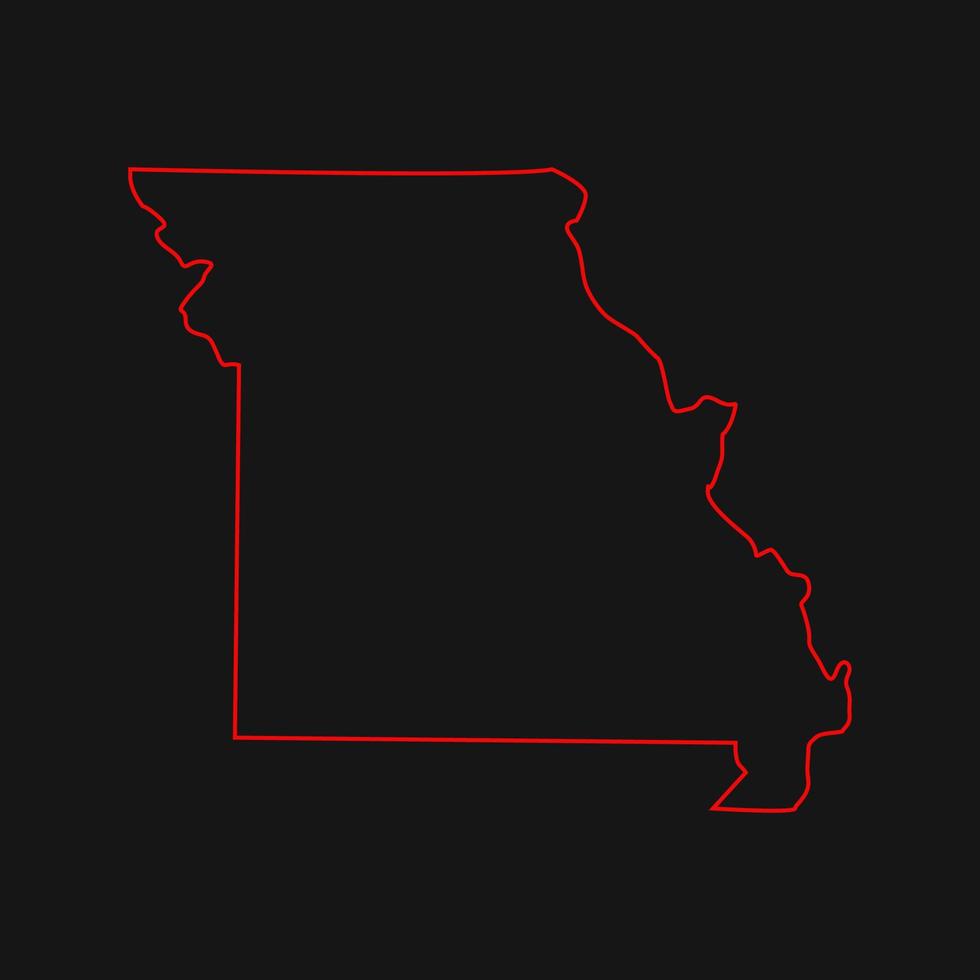 minnesota kaart geïllustreerd vector