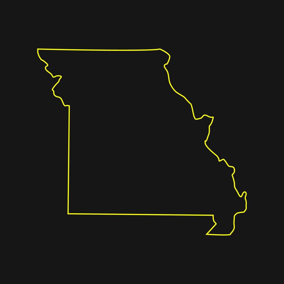 minnesota kaart geïllustreerd vector