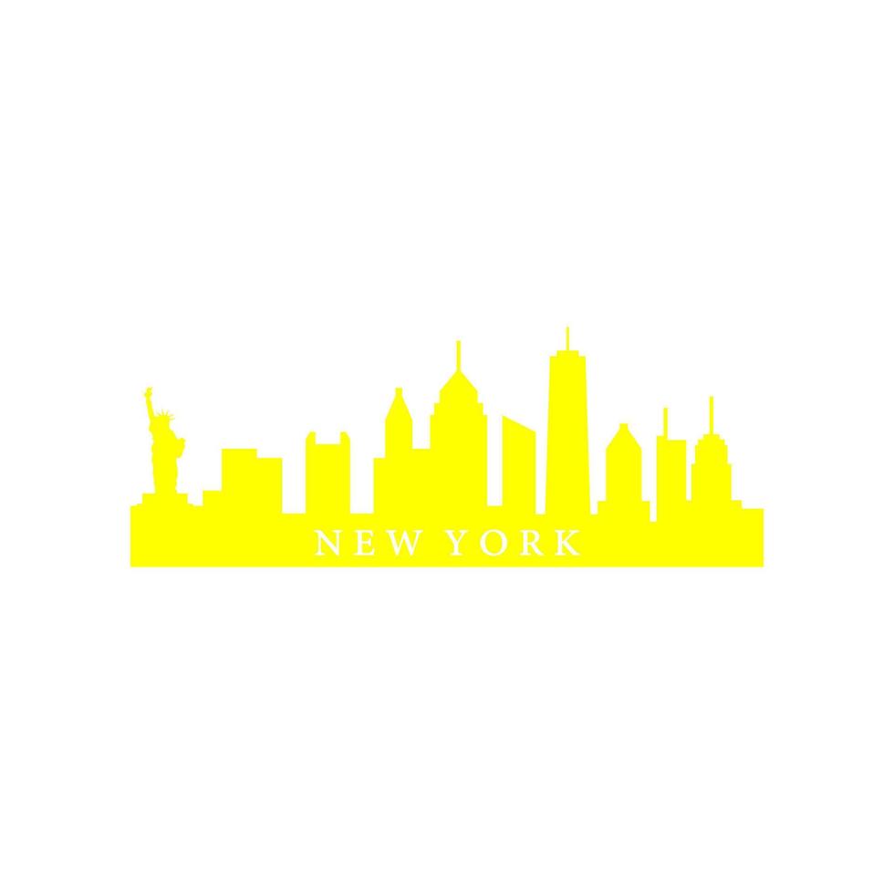 skyline van new york geïllustreerd vector