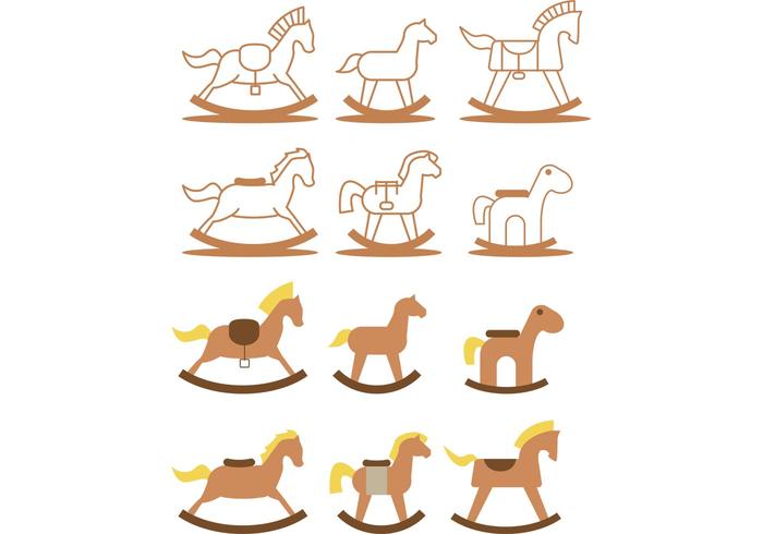 Rocking Horse Vector Pack