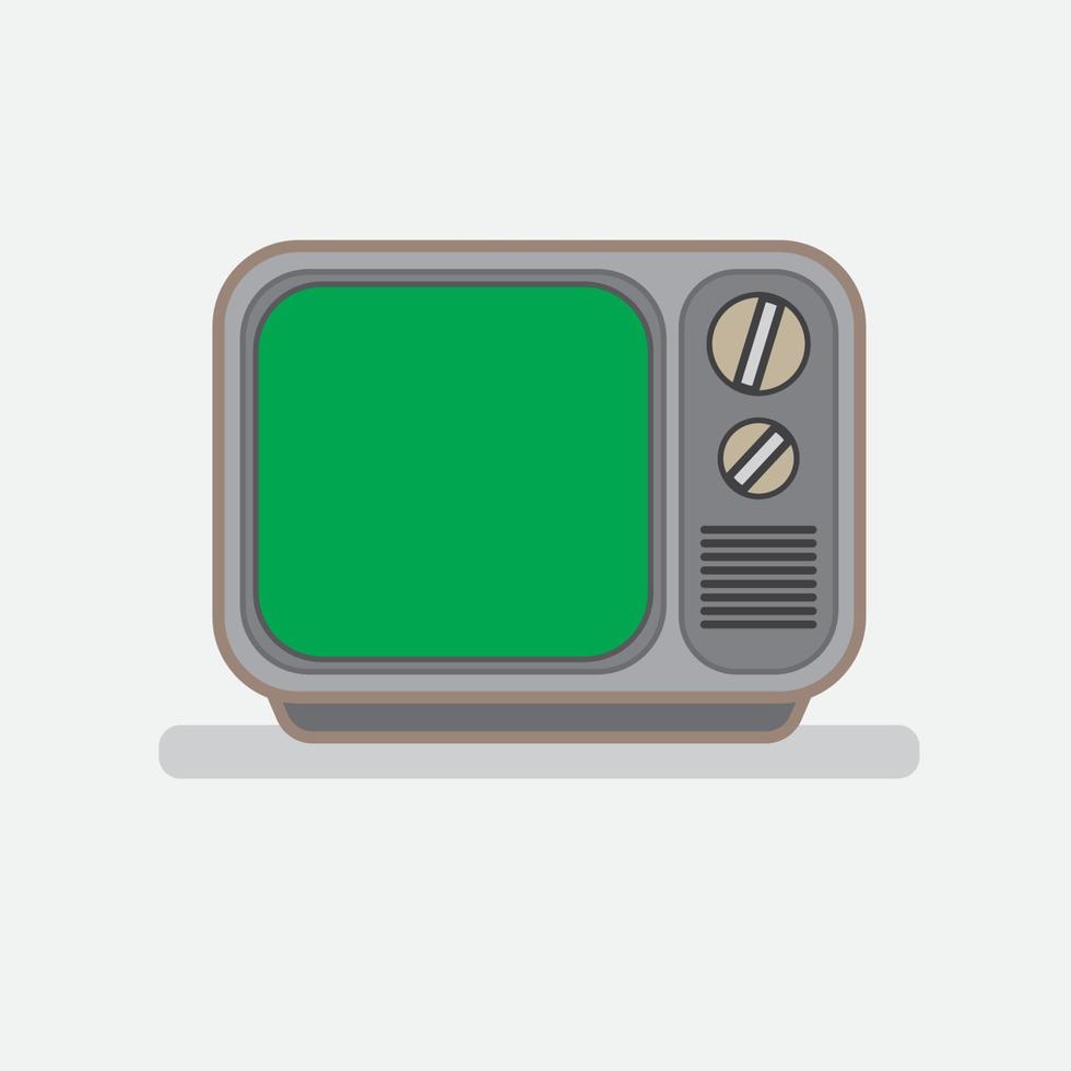 vintage televisie vectorillustratie vector