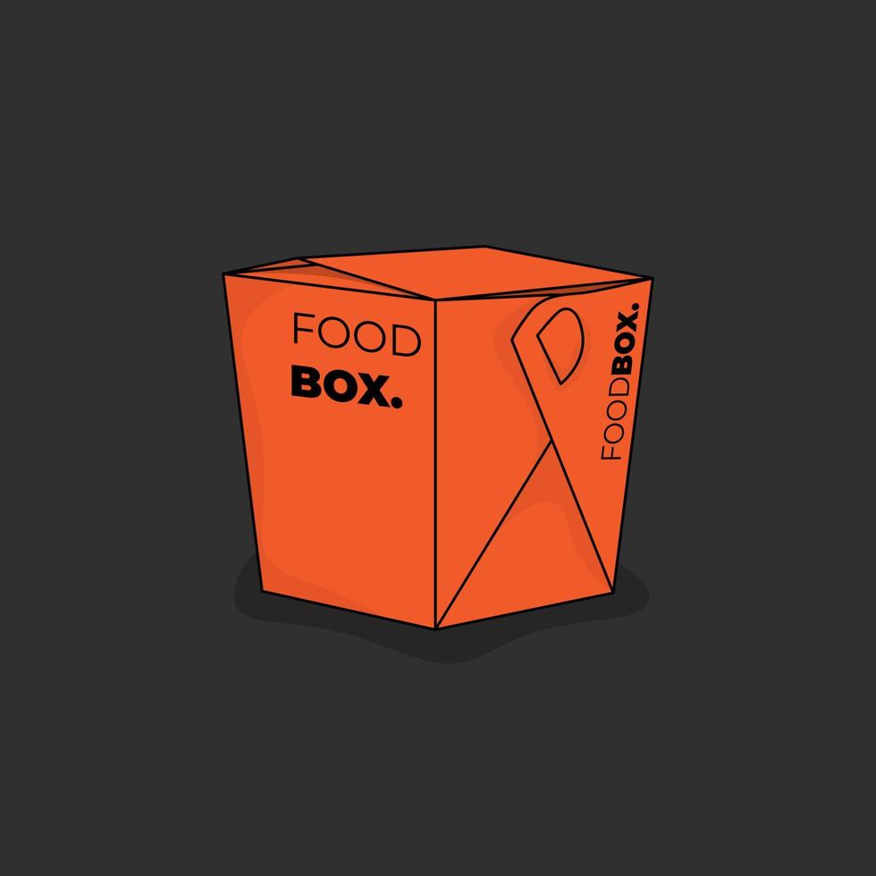 oranje papier in cartoonconceptontwerp voor sjabloonontwerp voor voedsel- of drankverpakkingen vector