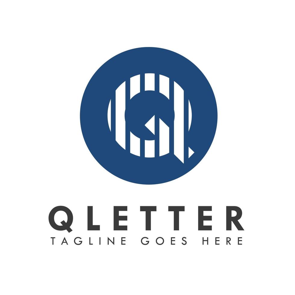 alfabet q letter logo en pictogram ontwerp vector