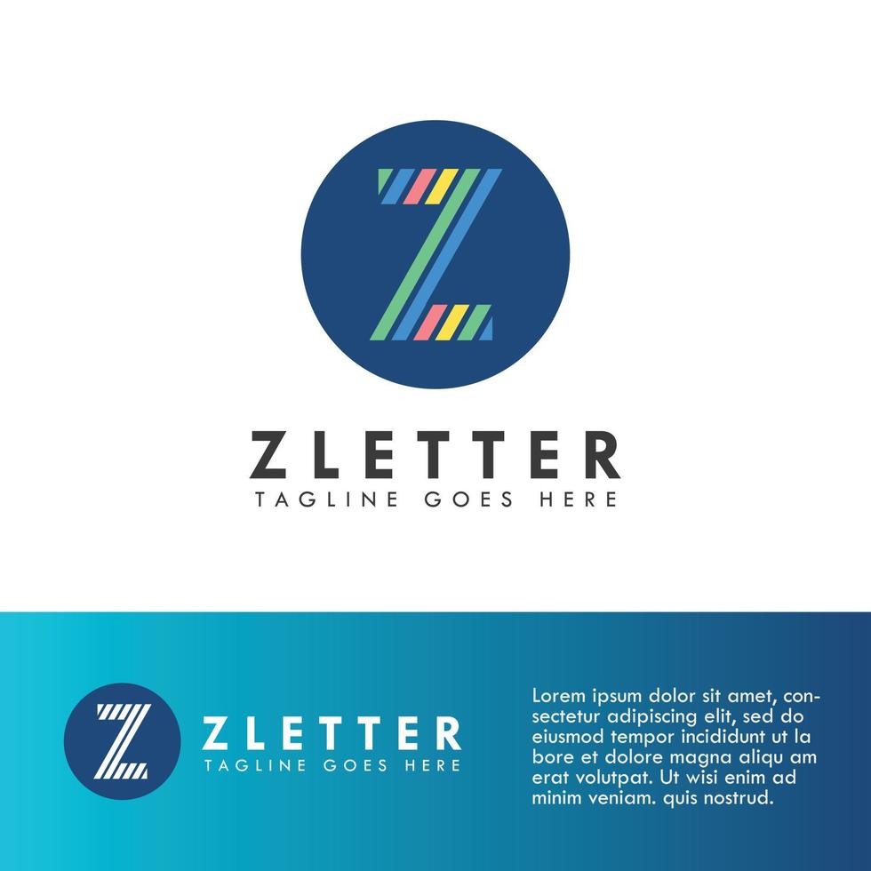 alfabet z letter logo en pictogram ontwerp vector