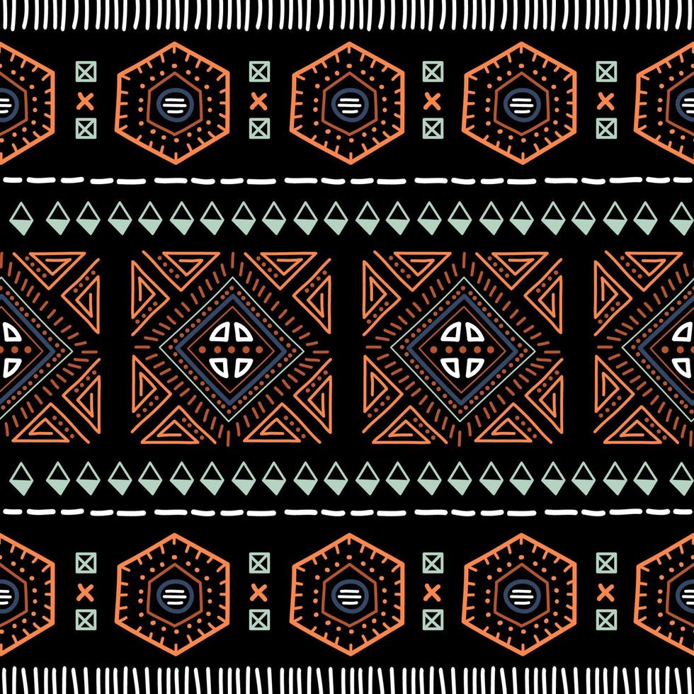 navajo naadloos patroon. ikat-achtergrond met traditionele ontwerptextuur vector