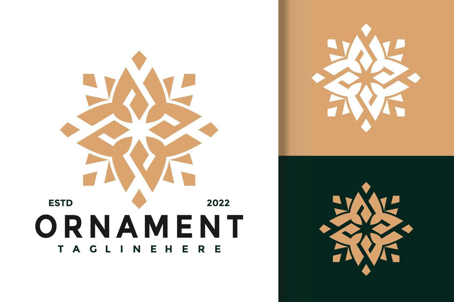 schoonheid bloem ornament modern logo ontwerp vector sjabloon