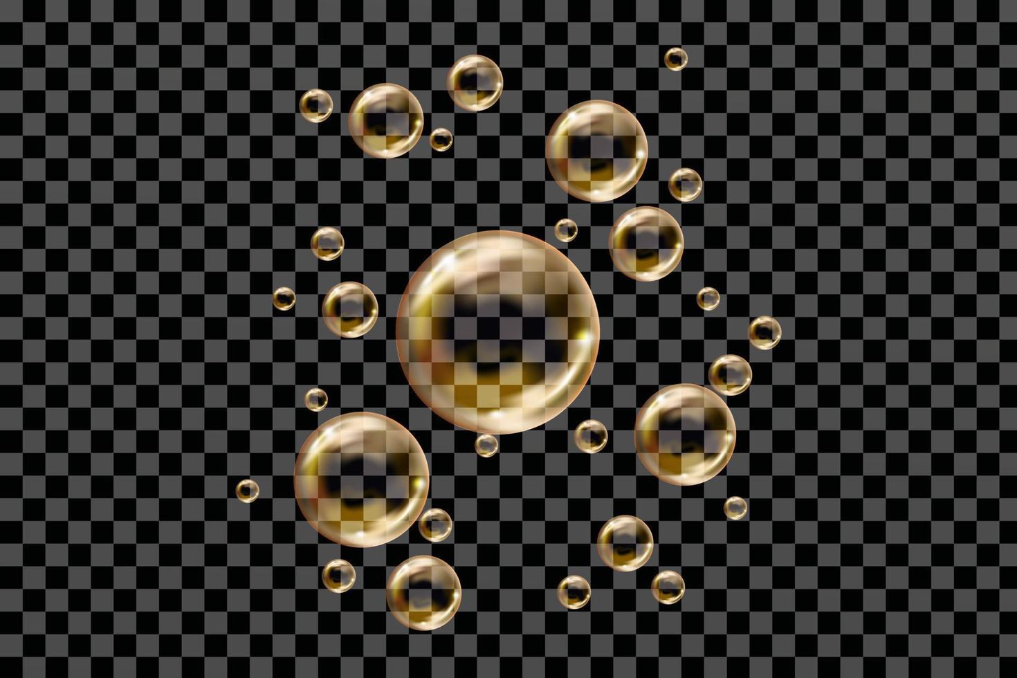 set van transparante zeepbellen op geruite background.reaistic gekleurde balls.vector textuur. vector