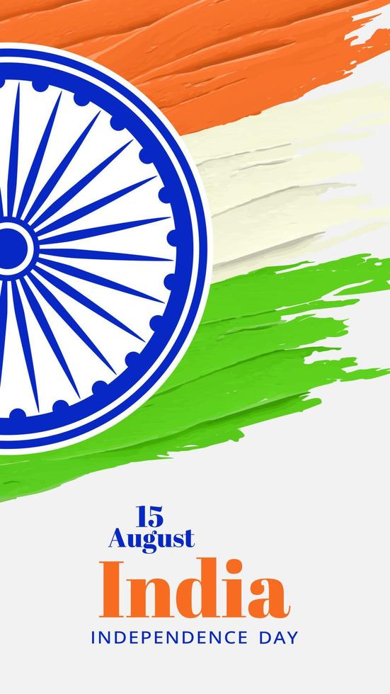 gelukkige onafhankelijkheidsdag van india achtergrond. 15 augustus vector
