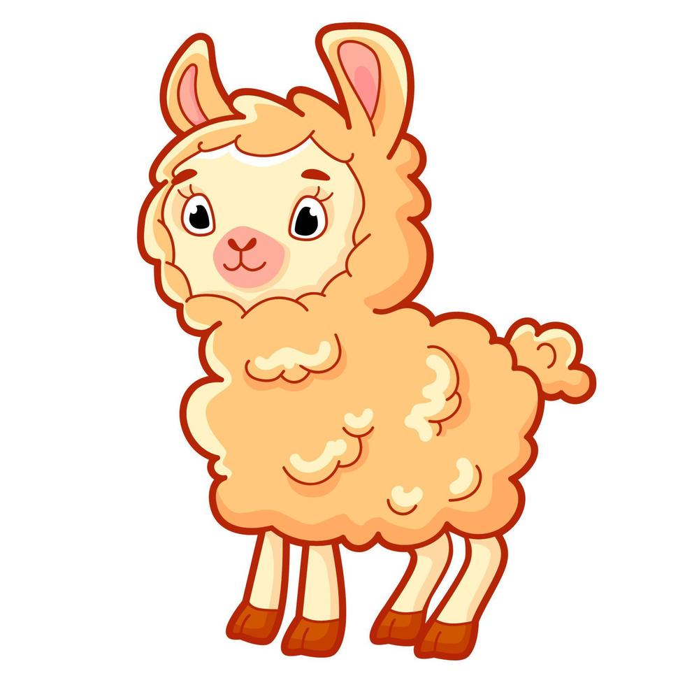 schattige schapen cartoon vector