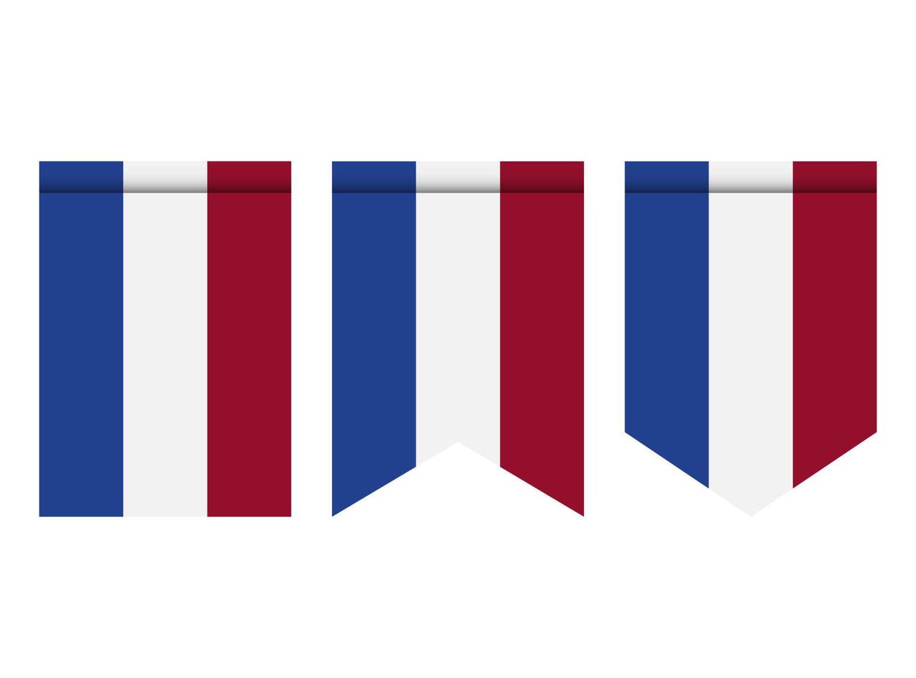nederlandse vlag of wimpel geïsoleerd op een witte achtergrond. wimpel vlagpictogram. vector