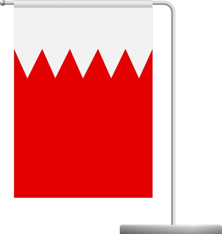 vlag van bahrein op paal icoon vector