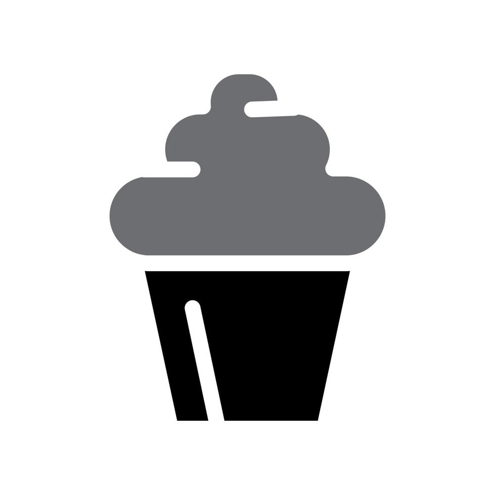 illustratie vectorafbeelding van cupcake icon vector