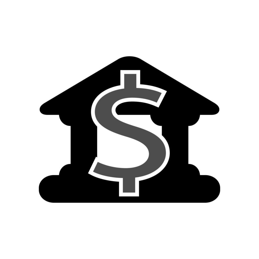 bank pictogram sjabloon vector