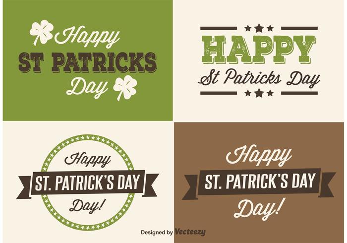 Saint Patrick's Day Labels vector