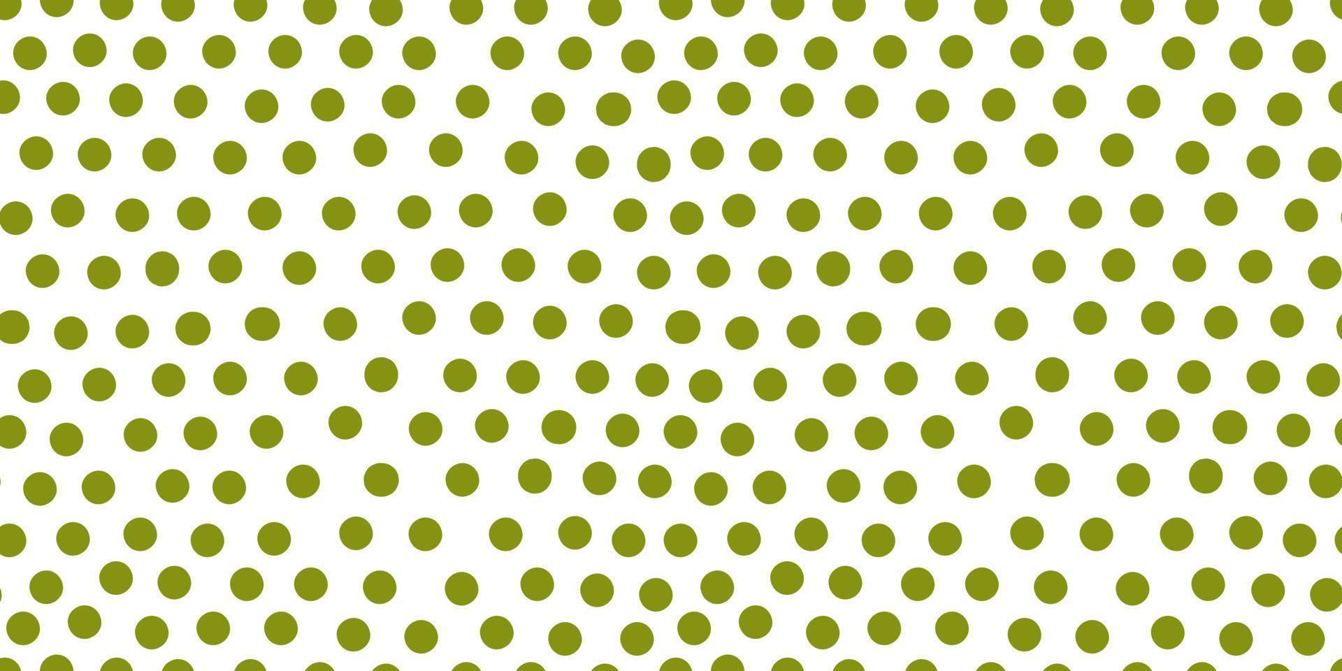 schattig polka dot naadloos patroon. hand getekend groene cirkel vormen behang. vector