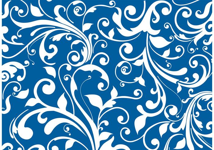 Floral Swirly Vector Achtergrond