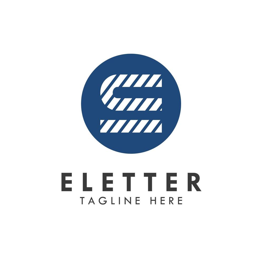 alfabet e letter logo en pictogram ontwerp vector