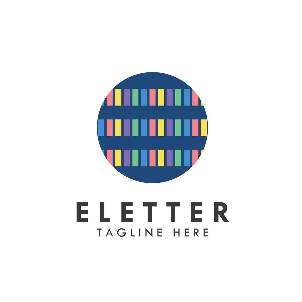 alfabet e letter logo en pictogram ontwerp vector