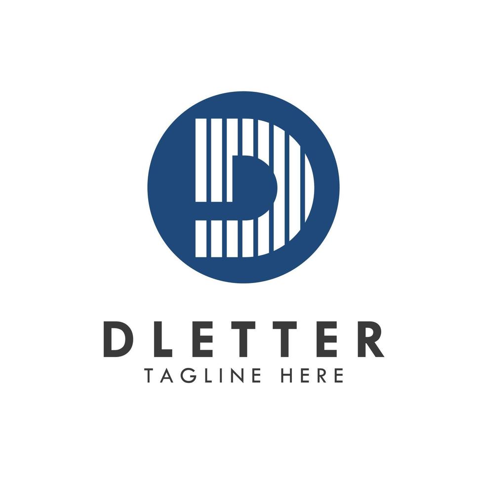 alfabet d letter logo en pictogram ontwerp vector