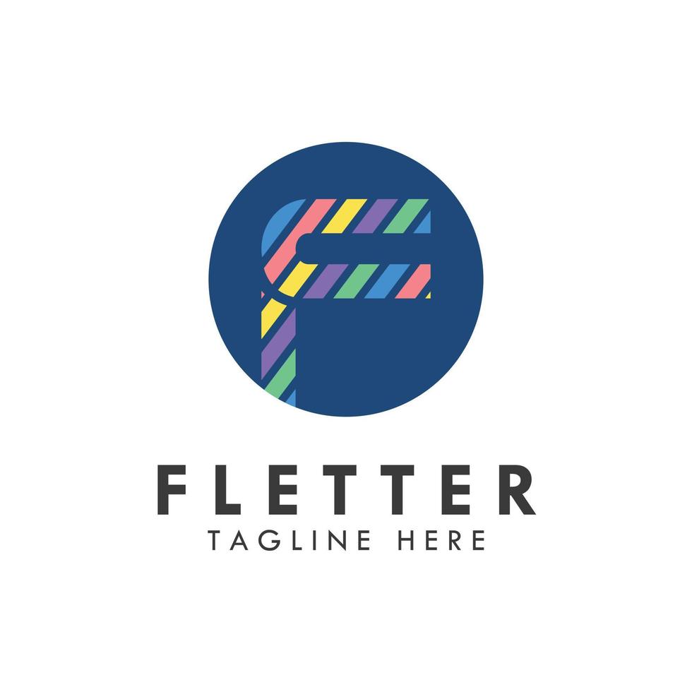 alfabet f letter logo en pictogram ontwerp vector