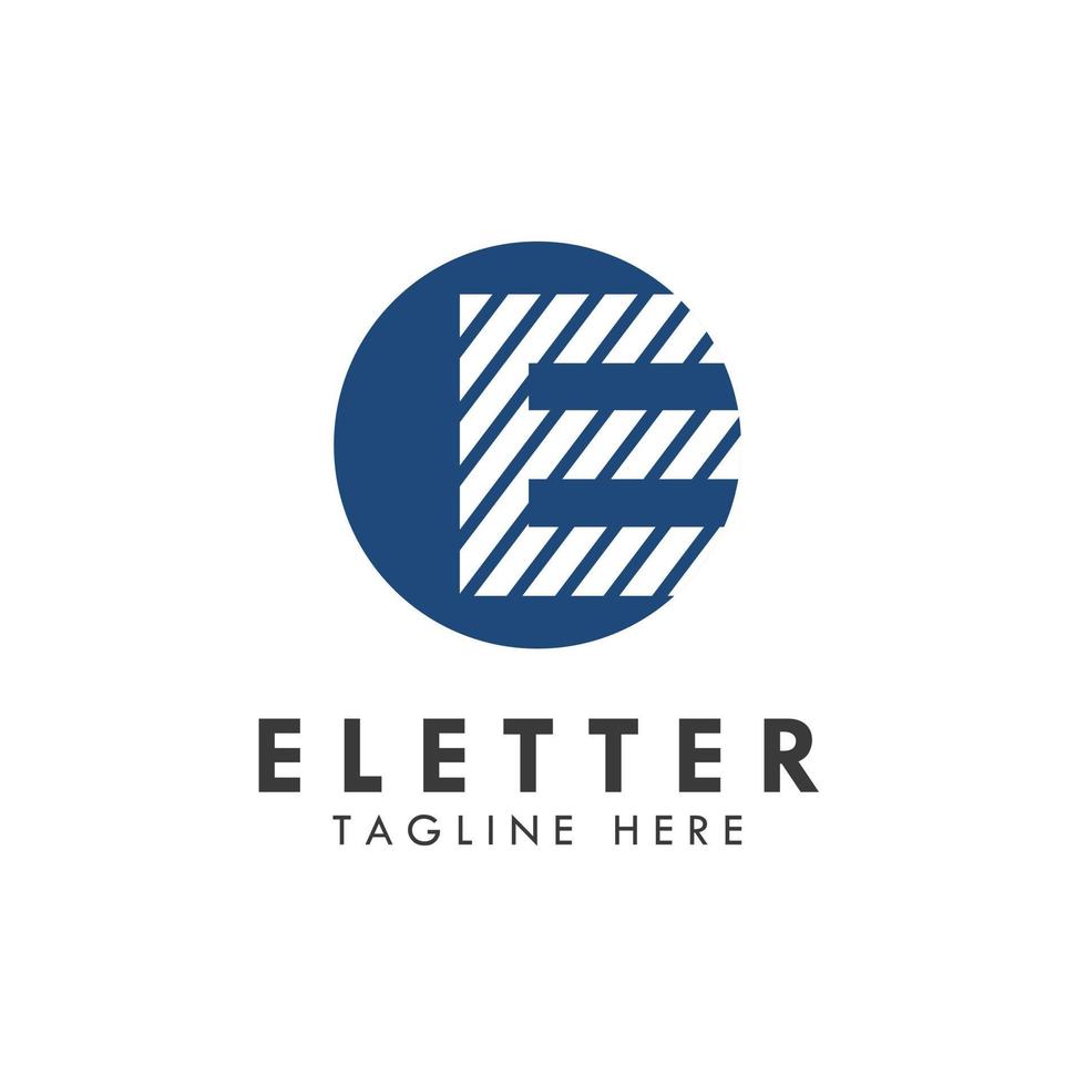 alfabet e letter logo en pictogram ontwerp vector