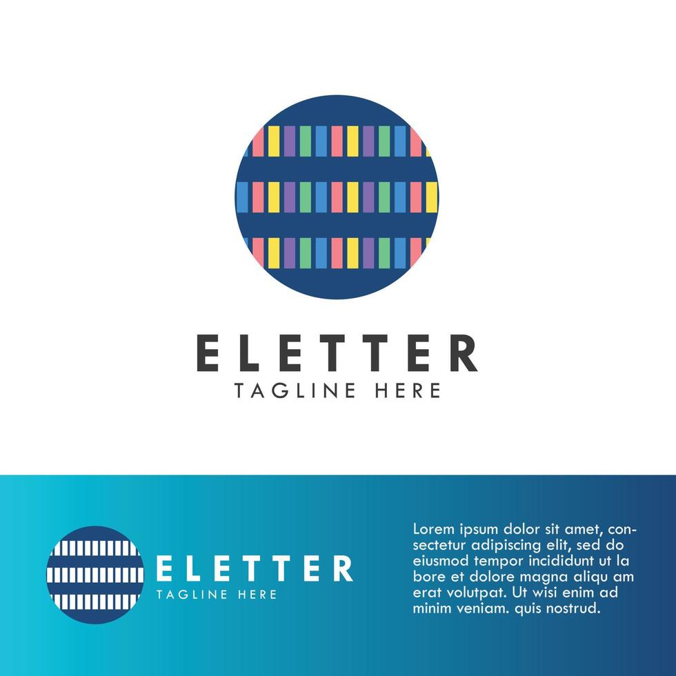 alfabet e letter logo en pictogram ontwerp vector