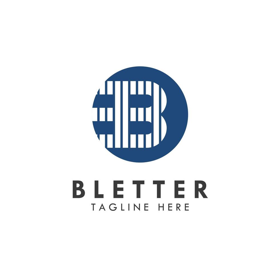 alfabet b letter logo en pictogram ontwerp vector