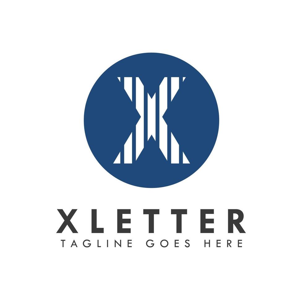 alfabet x letter logo en pictogram ontwerp vector