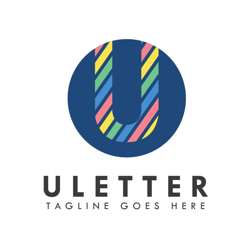 alfabet u letter logo en pictogram ontwerp vector