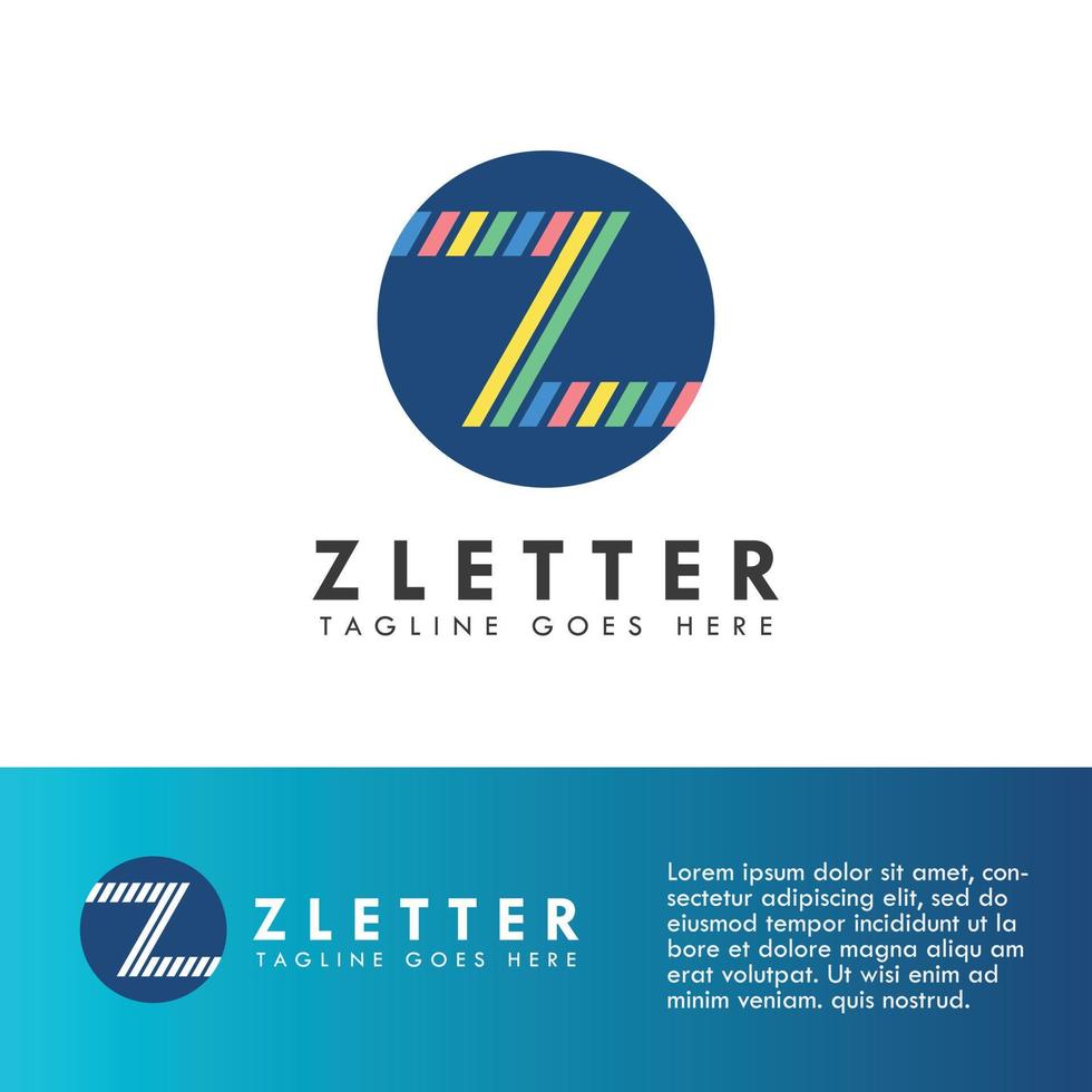 alfabet z letter logo en pictogram ontwerp vector