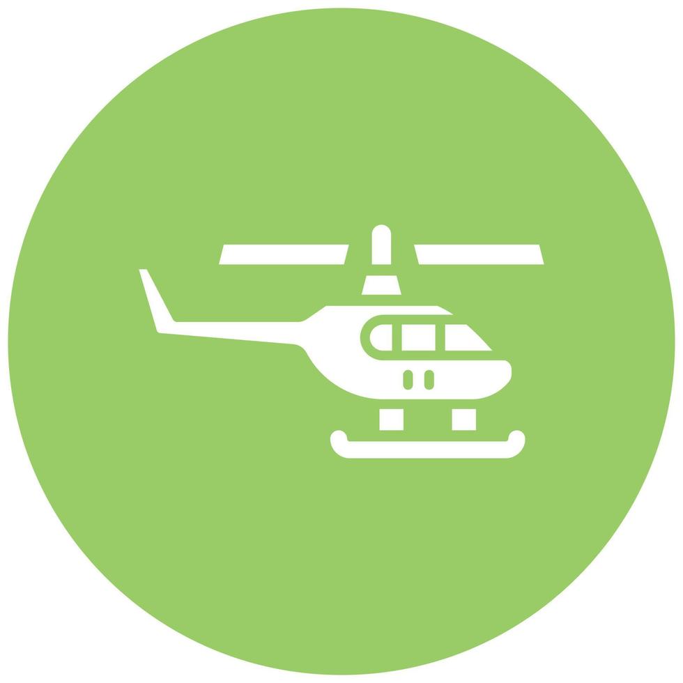 leger helikopter pictogramstijl vector