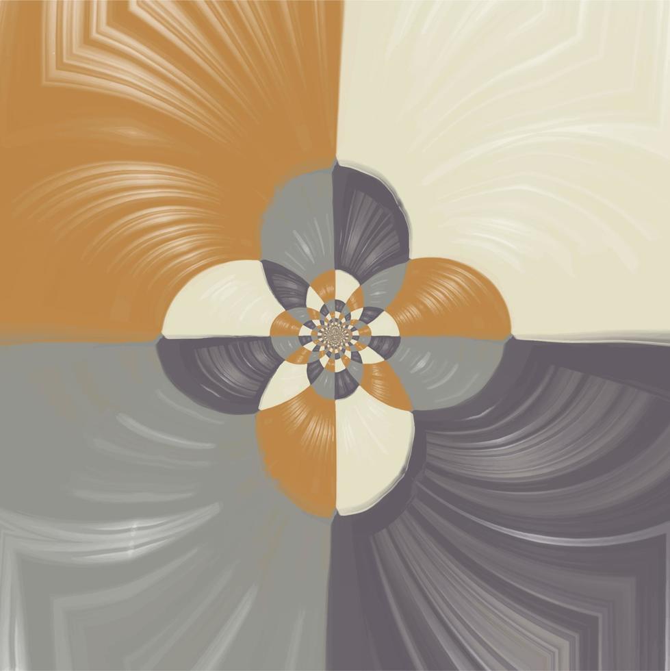 abstracte minimalistische muurcompositie in beige, grijze, bruine, zwarte kleuren. moderne creatieve hand getekende achtergrond. vector