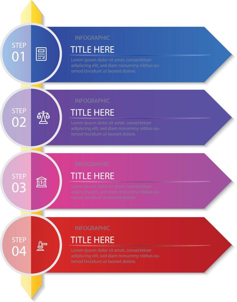 infographic bedrijfspresentatie vector met vier opties