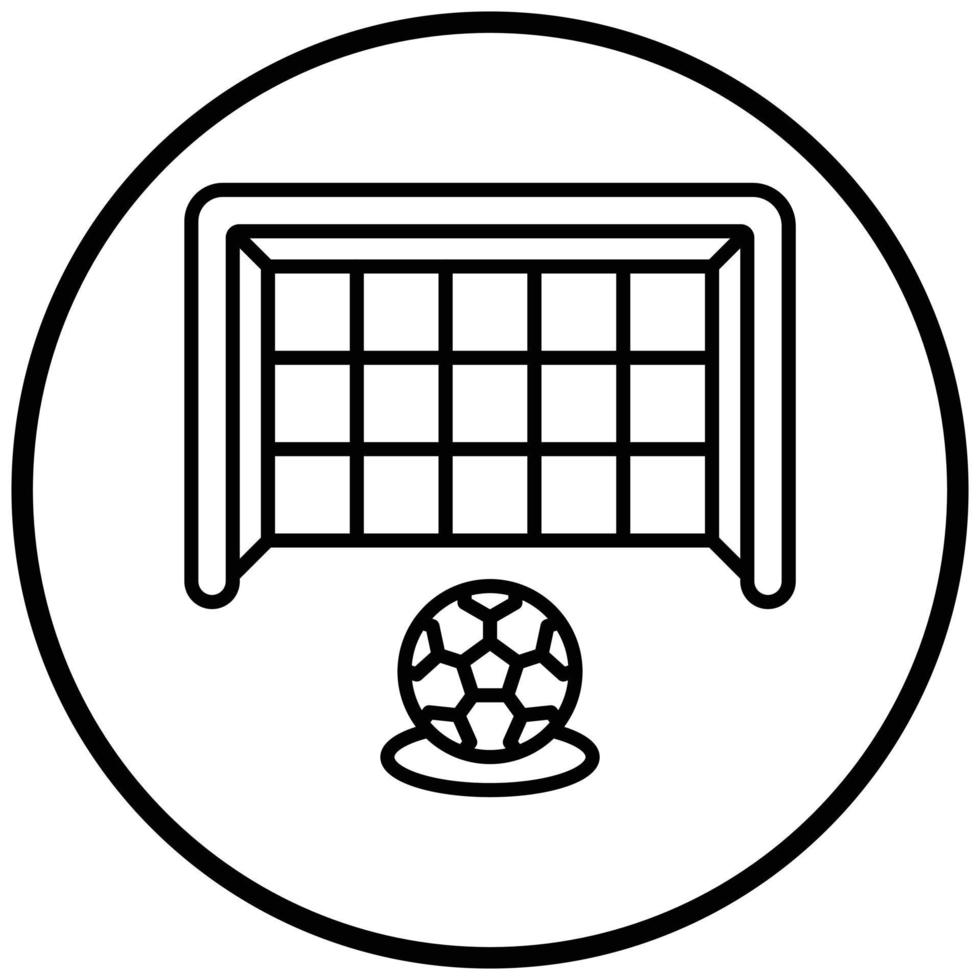 voetbal vrije trap pictogramstijl vector