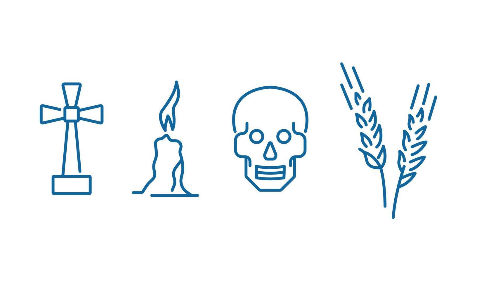 wereldwijde voedselcrisis lijntekeningen. honger, gebrek aan middelen symbolen. vector