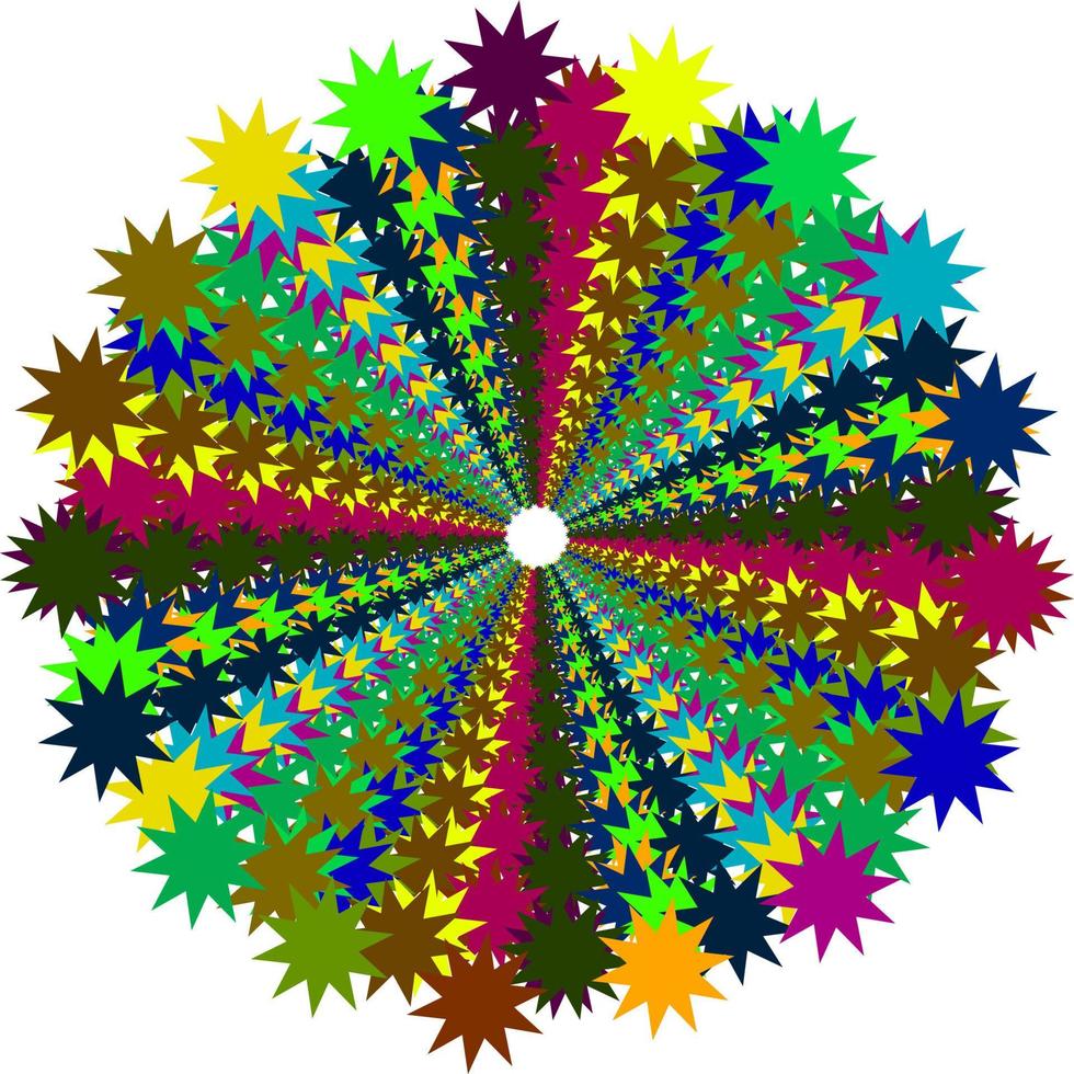 kleurrijke ster achtergronddekking. vector