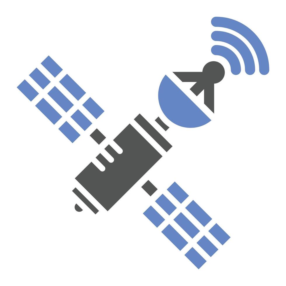 stijl pictogram satelliet vector