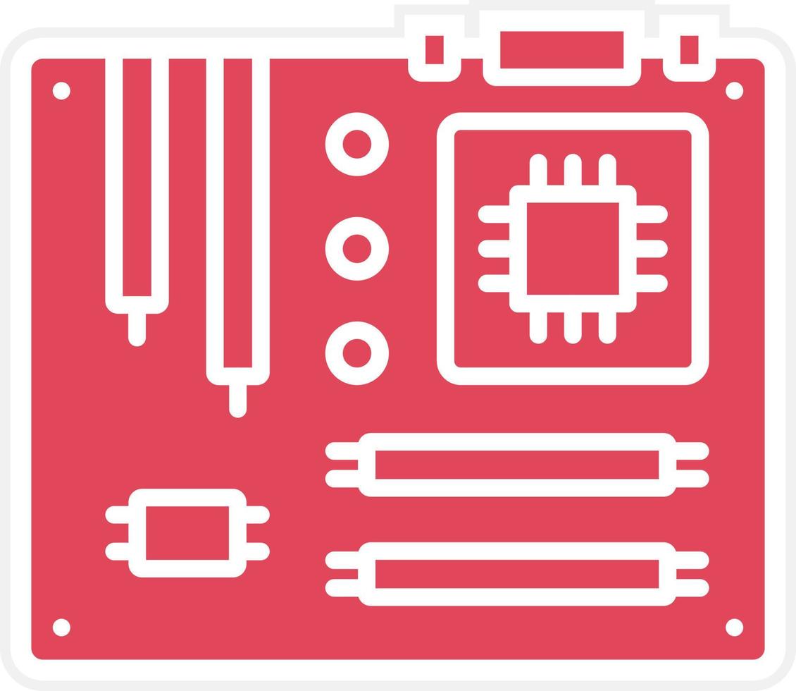 moederbord pictogramstijl vector
