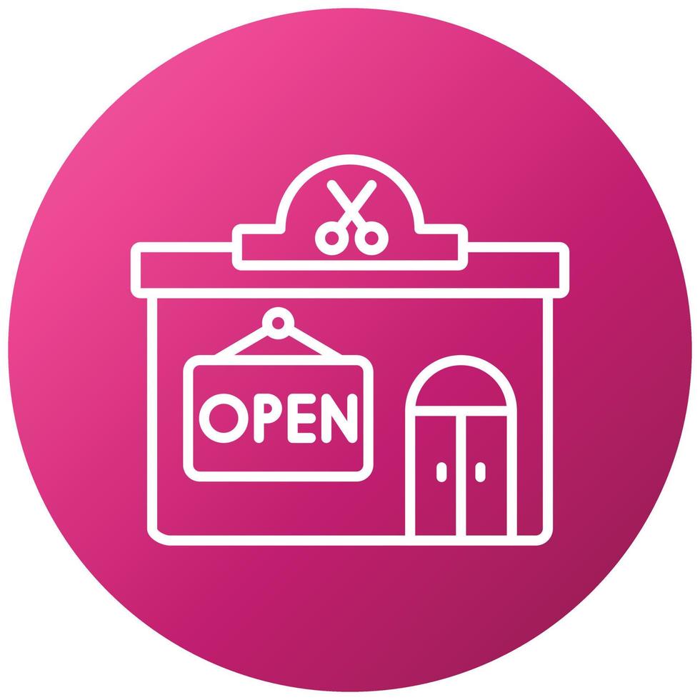 open winkel pictogramstijl vector